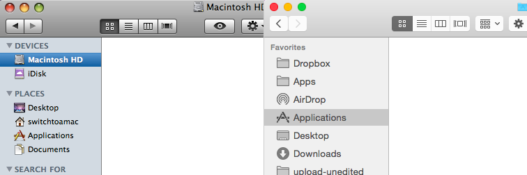 Mac OS elements in old and new style